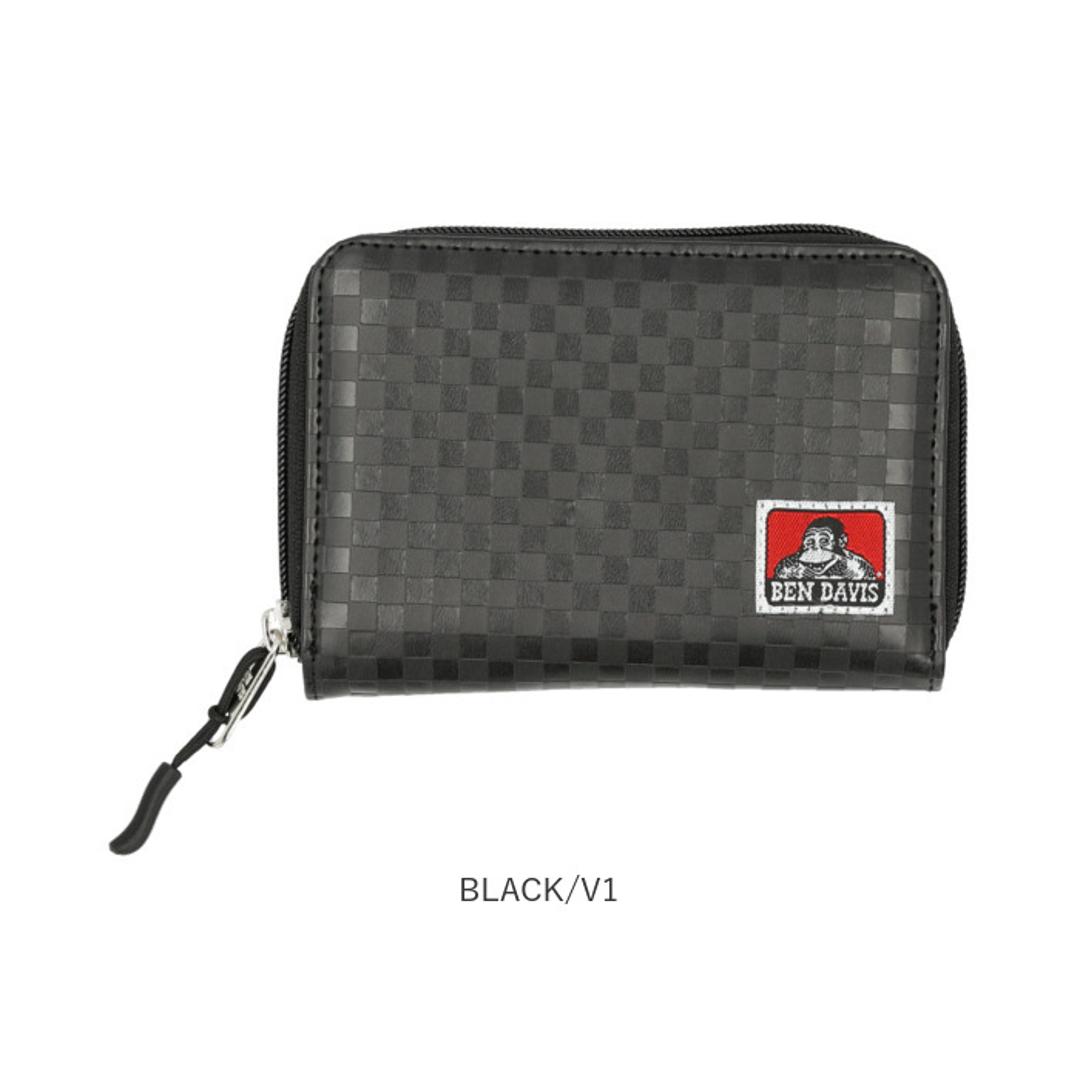ベンデイビス 財布 BEN DAVIS BDW-9313 通販 ブランド メンズ レディース おしゃれ 二つ折り財布 ミニ財布 折り財布 ROUND WALLET ラウンドファスナー 小銭入れ 折財布 コンパクト 高校生 大学生 女子 女の子 男子 男の子 BLACK/S ・