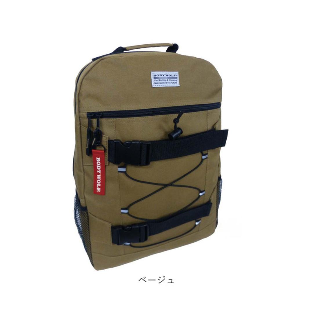 リュック メンズ カジュアル 通販 メンズリュック バックパック リュックサック 大容量 多機能 通勤 通学 ビジネス レディース 大人 スケートボード おしゃれ 防災 アウトドア キャンプ 旅行 登山 BODY WOLF ボディウルフ 贈り物 ギフト ブラック ・