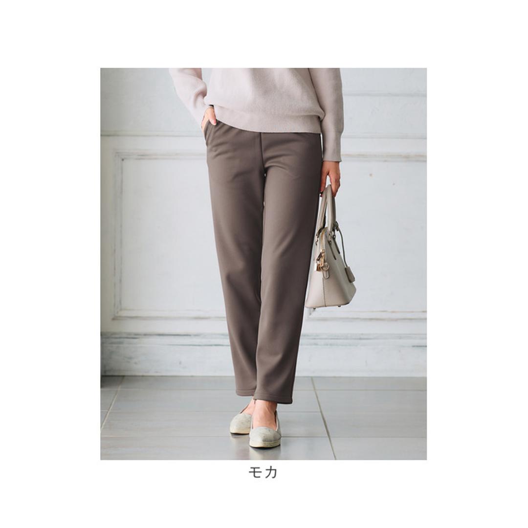 パンツ 裏起毛 レディース 通販 日本製 ズボン 長ズボン ロングパンツ レディースパンツ 裏起毛パンツ 裾ファスナー カジュアルパンツ カジュアル ファスナー付き ファスナー 女性 あったか あたたかい 暖かい 秋 冬 シンプル 無地 ボトムス ブラック Mサイズ