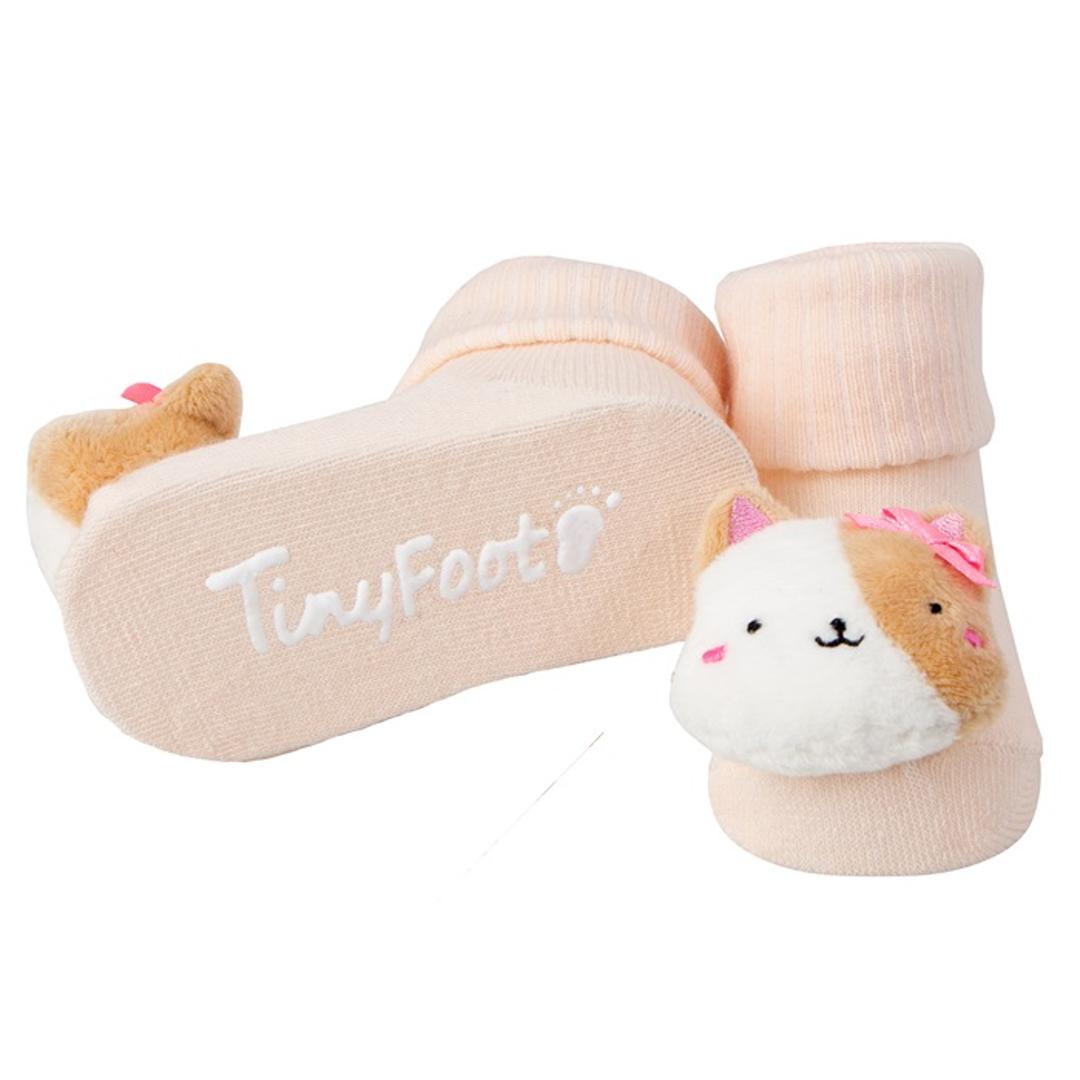 deigo ラトルソックス 通販 日本製 靴下 くつした ソックス ガラガラ 赤ちゃん 新生児 ディーゴ ベビー用品 ベビーグッズ 出産祝い ハーフバースデー お誕生日 オールシーズン ギフト プレゼント 贈り物 楽しい 可愛い かわいい おしゃれ オシャレ グレイスバニー/サンドピンク ・