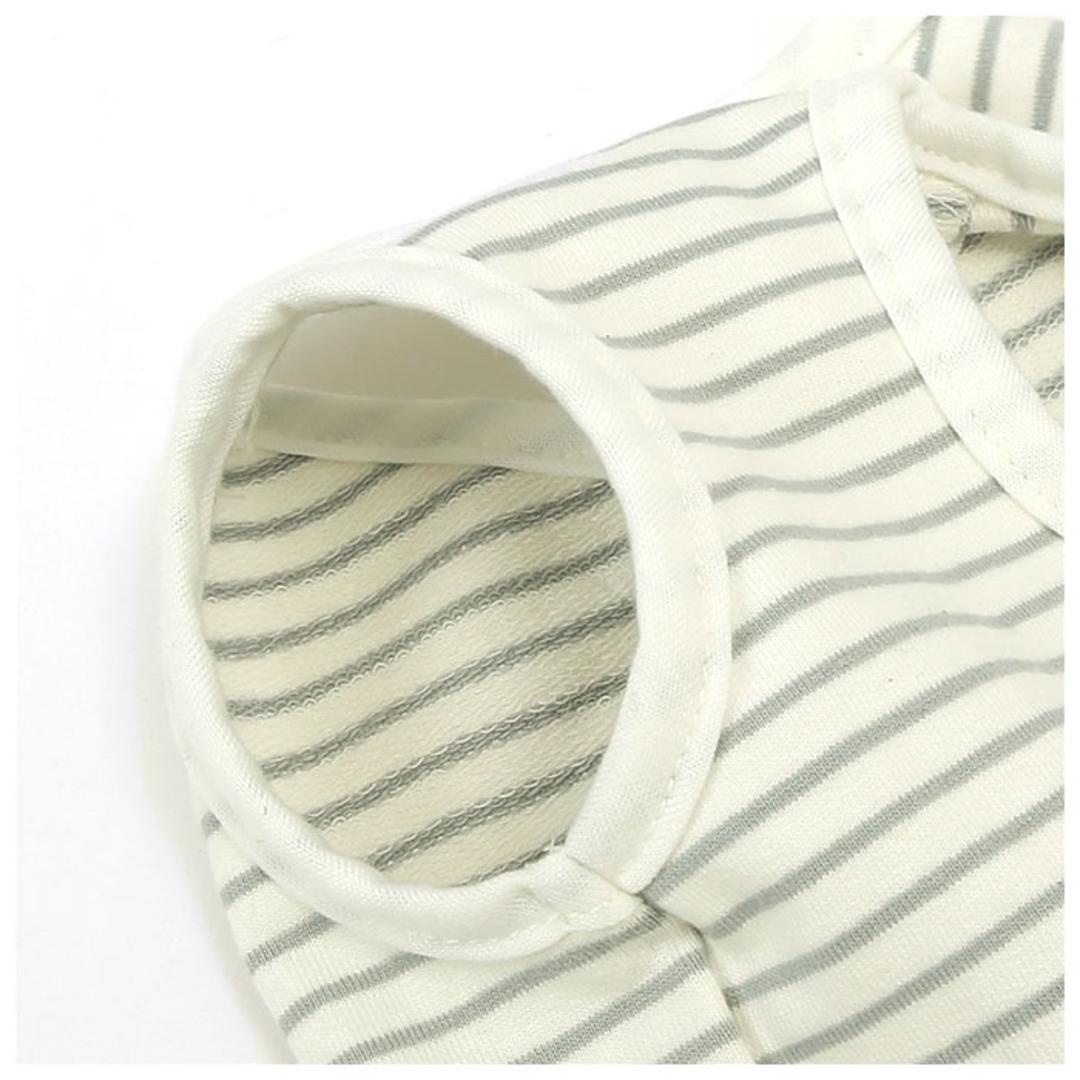 猫 術後服 通販 服 ねこ 傷舐め防止 手術後 ストライプ ロンパース つなぎ カバーオール 洋服 ウェア 術後ウェア 薄手 皮膚保護 柔らかい S M L XL かわいい マジックテープ 猫用 ネコ 犬用 いぬ 犬 ペット グッズ ストライプ 【即日発送】Sサイズ