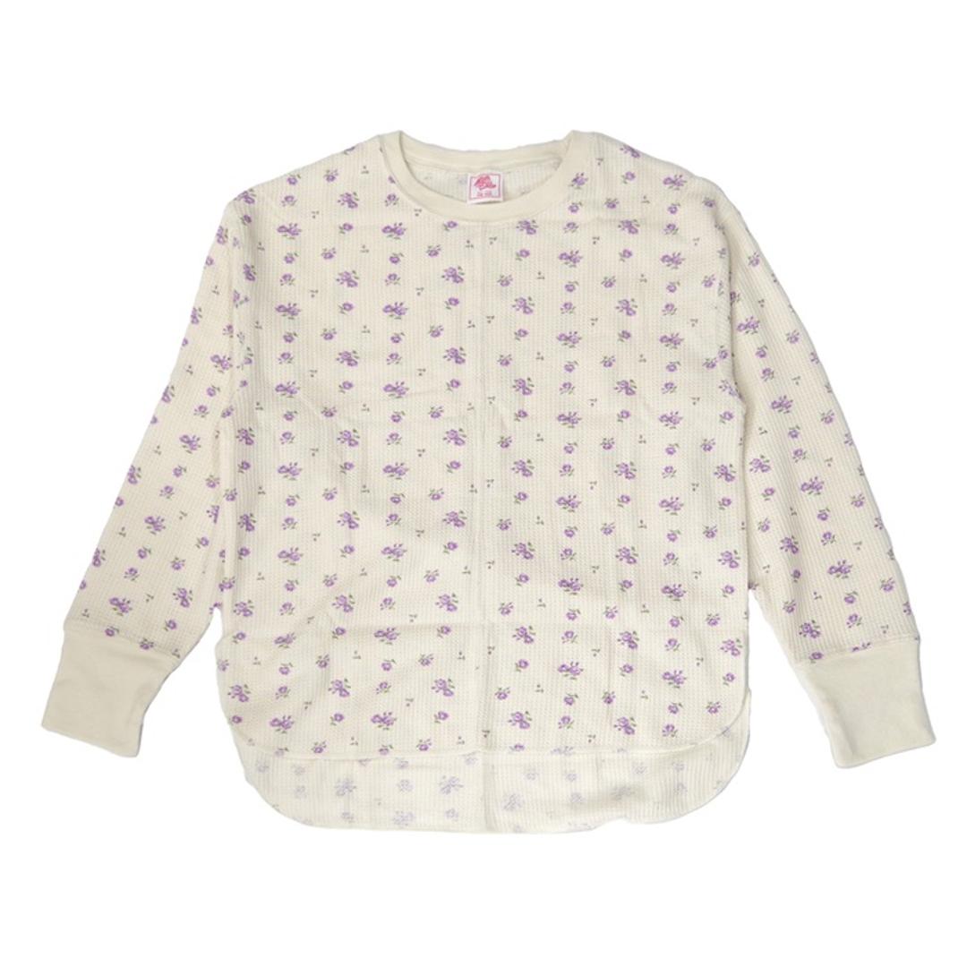 JEMORGAN サーマル レディース 通販 ジェーイーモーガン JD071-59S 切替ロンT ワッフル ロンT Tシャツ 長袖Tシャツ カットソー 長袖 トップス ワッフル生地 パック入り おしゃれ シンプル レディースファッション ピンク ・