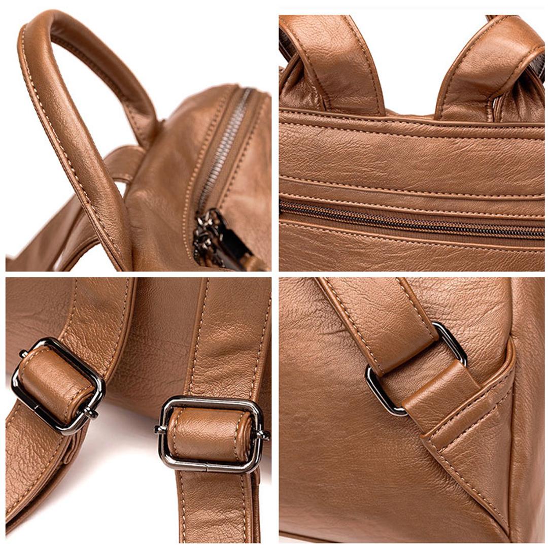 バックパック レディース 通販 2way ショルダー ショルダーバッグ リュックサック デイパック ファッションバッグ バッグバケット カバン バッグ 鞄 かばん スクールバッグ リュック ソフトレザー クロスボーダー カジュアル 鞄 かばん 収納 おしゃれ 通勤 通学 ブラック ・