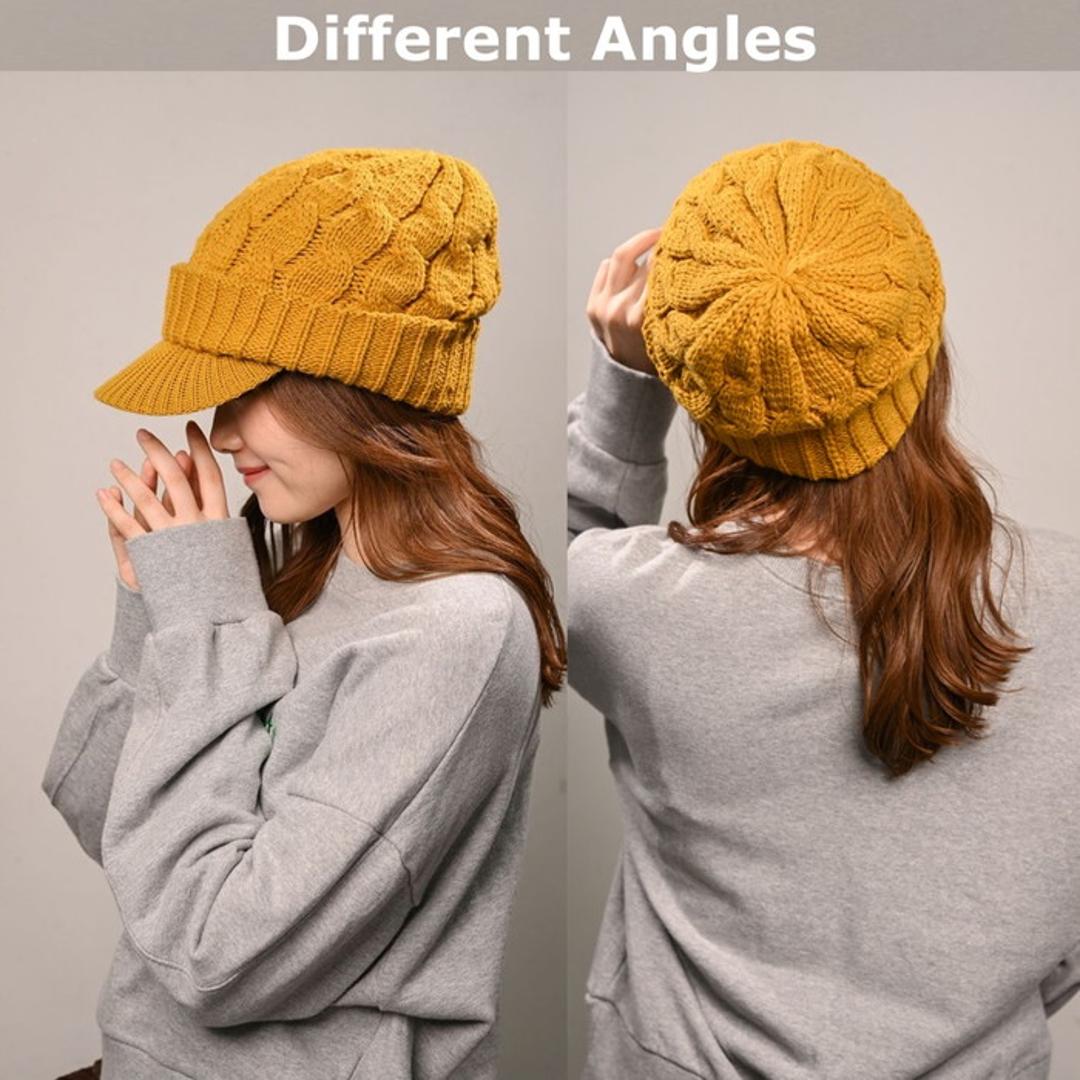 キャスケット レディース 秋冬 通販 つば付きニット帽 帽子 冬 秋 ニット帽子 ニットキャップ つば付 キャスケット帽子 かわいい 無地 洗える 手洗い おしゃれ 消臭 女性 女の子 538390 ニットキャスケット ハンチングハット レディース帽子 BE ・
