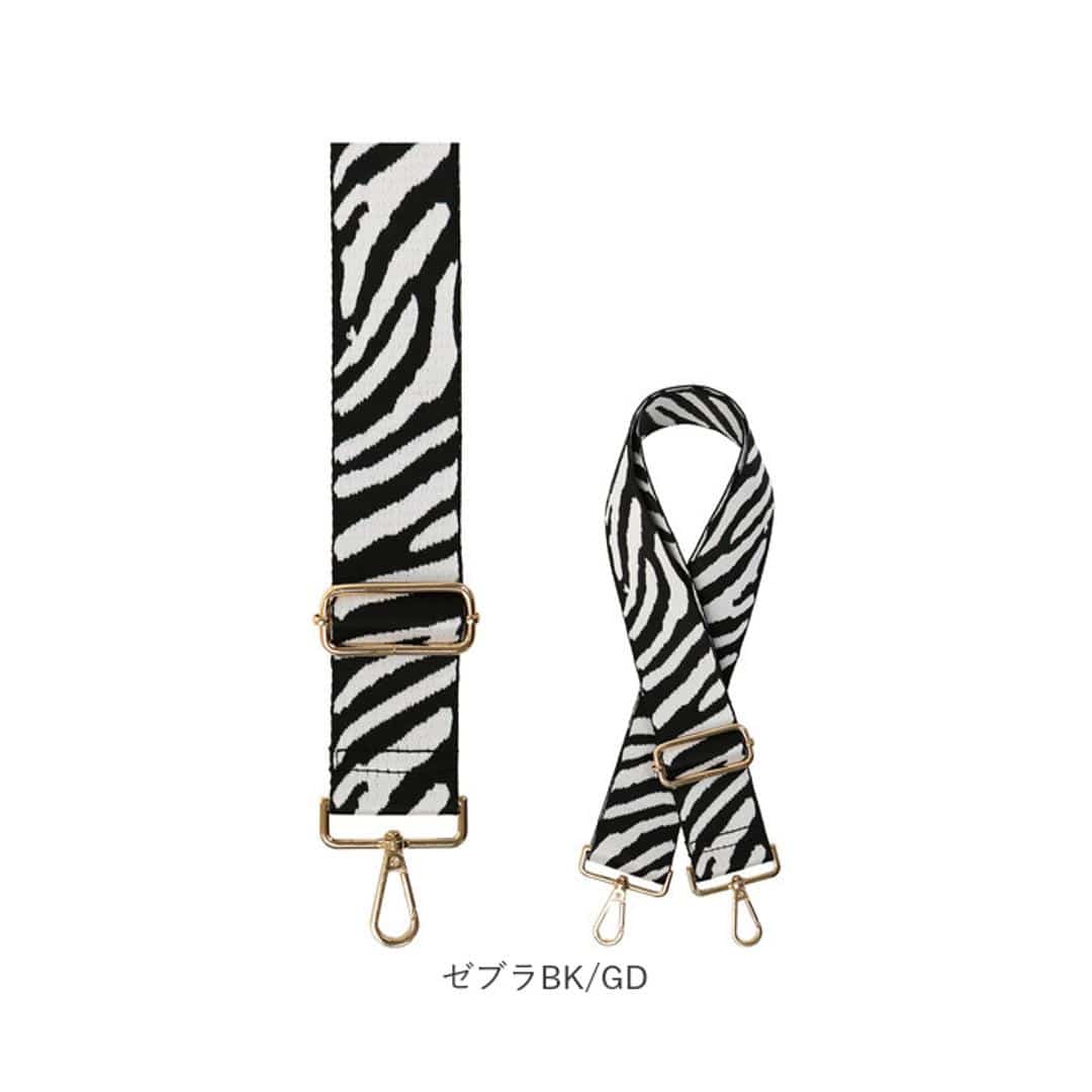 ストラップ 着せ替え バッグ用 通販 着せ替えストラップ ショルダーストラップ 付け替えストラップ ショルダーベルト 肩ひも 肩紐 バッグ小物 バック小物 付け替え 簡単 バック用 可愛い かわいい ファッション小物 バッグアクセサリー おしゃれ オシャレ ラインBK/GD ・