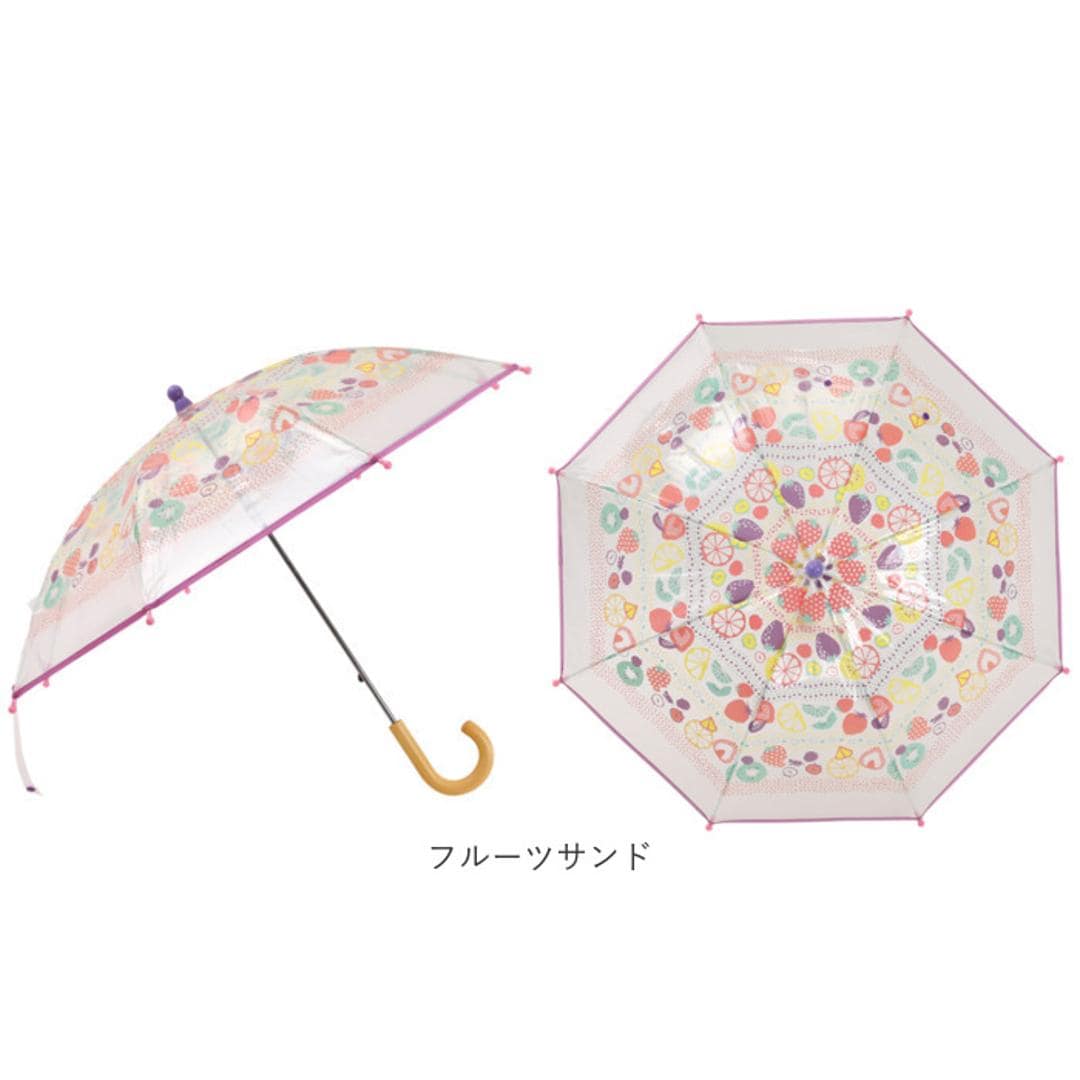 クッカヒッポ 長傘 kukka hippo 通販 ビニール傘 ビニール 傘 透明 クリアアンブレラ キッズ 子供 手開き かさ カサ 雨傘 女の子 男の子 保育園 幼稚園 通園 入園 こども 子ども おしゃれ かわいい オシャレ 可愛い 子ども傘 おそら 40cm