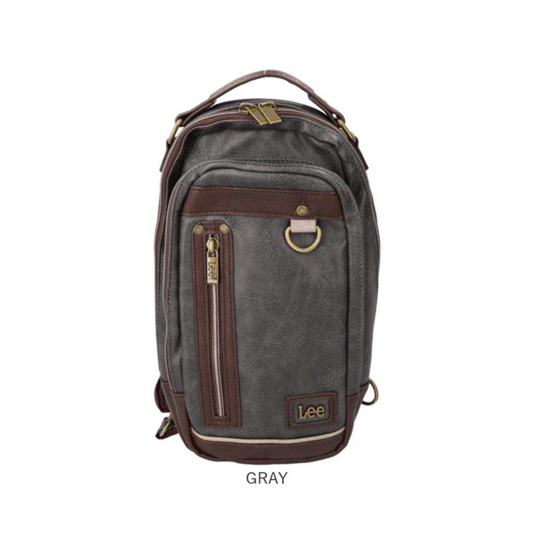 Lee リー ボディバッグ 通販 斜めがけ メンズ レディース ボディバック おしゃれ 斜めがけバッグ 大人 シンプル 無地 ボディーバッグ ボディーバック ギフト バック かばん カバン ギフト 贈り物 かっこいい BLACK ・