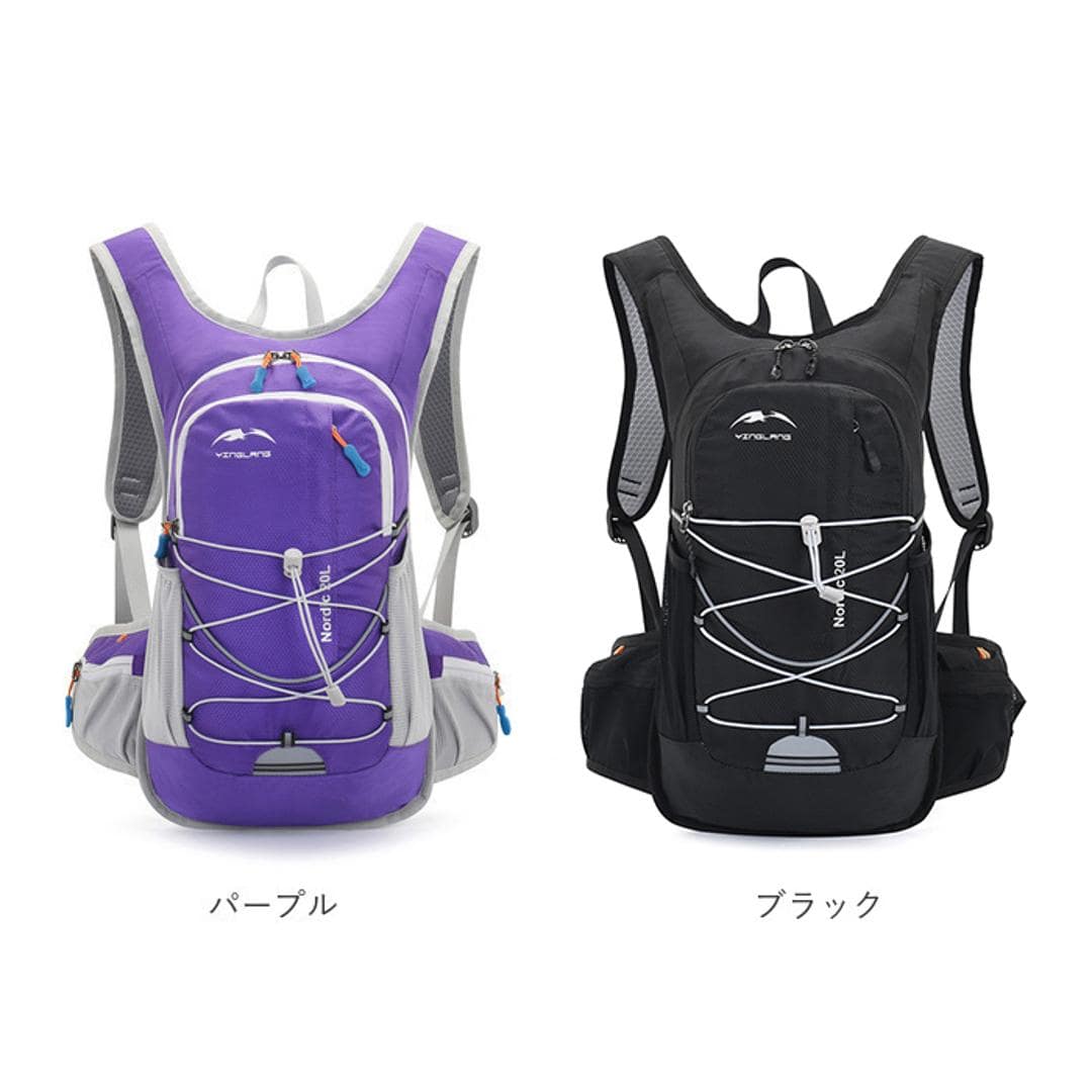 ランニング バックパック 軽量 通販 ランニングバック ランニングバッグ サイクリングバック サイクリングバッグ サイクリングリュック リュック リュックサック コンパクト ジョギング トレラン ハイキング 自転車 スポーツ 登山 ウォーキング ユニセックス グリーン ・