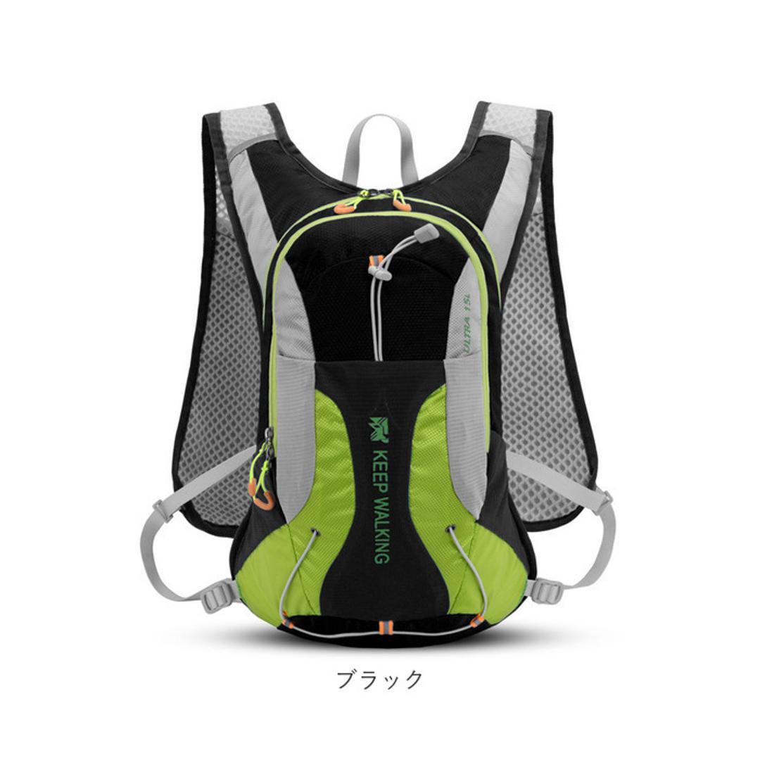 ランニング バックパック 15L 通販 サイクリングバッグ サイクリングリュック ランニングバッグ リュックサック リュック デイパック ランニングバック メンズ レディース マラソン 自転車 アウトドア ウォーキング ハイキング スポーツ ブルー ・