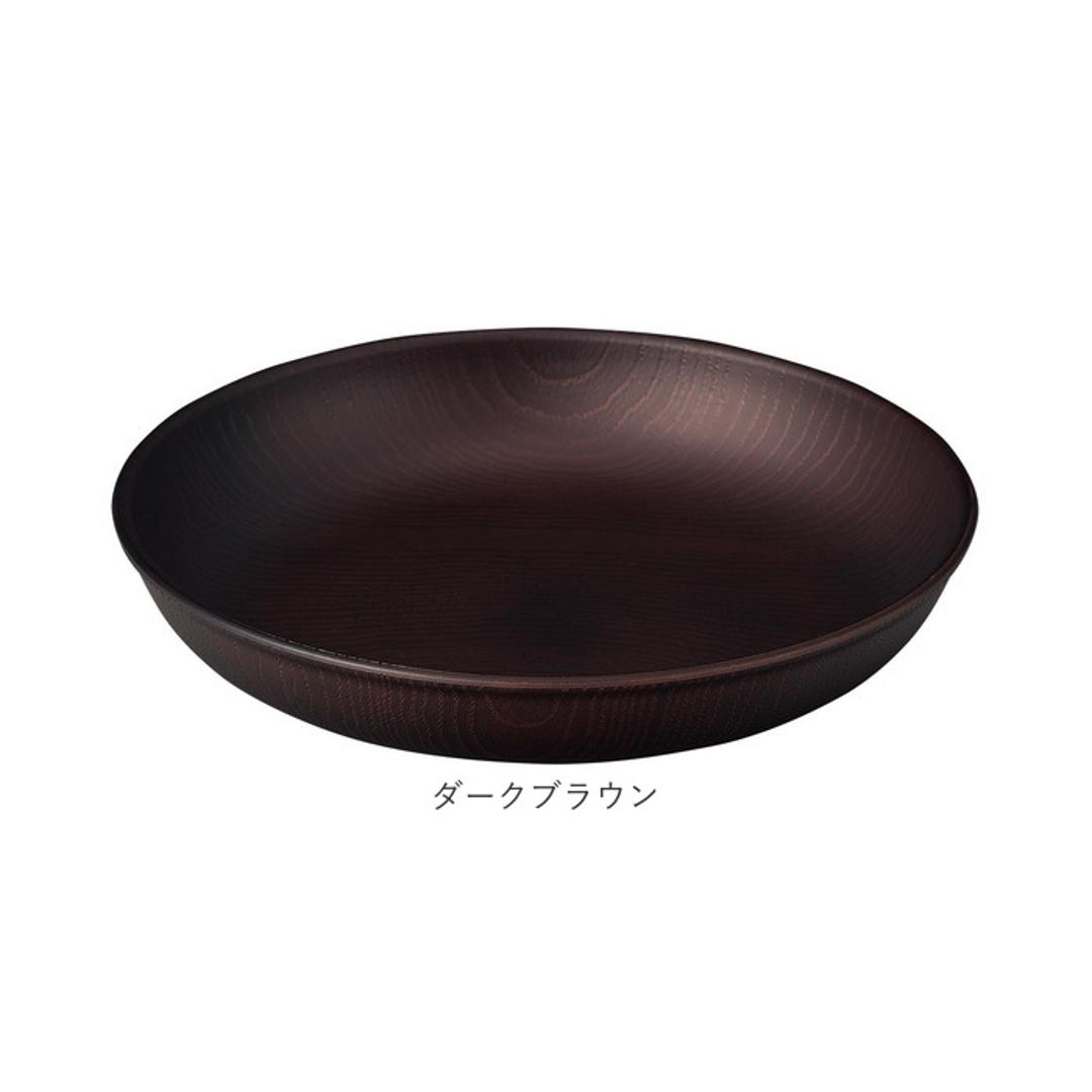 ラウンドプレート 通販 日本製 木目 直径22.5cm×高さ4cm カフェランチプレート 取り皿 食洗機対応 電子レンジ対応 おしゃれ オシャレ 食器 かわいい 軽い アウトドア カフェ バーベキュー ギフト お祝い キャンプ 正和 ナチュラル ・