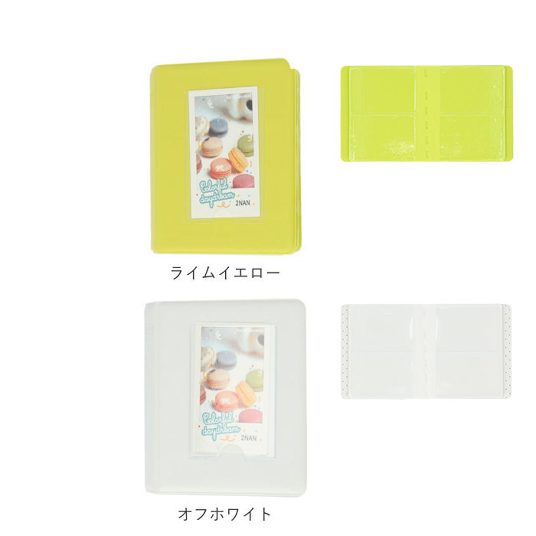 チェキアルバム 通販 65枚収納 チェキ アルバム チェキフィルム フォトブック ポケットアルバム スモールアルバム ポラロイド 持ち運び コンパクト 収納 カード ホルダー 出産祝い 雑貨 日用品 ライトブルー ・