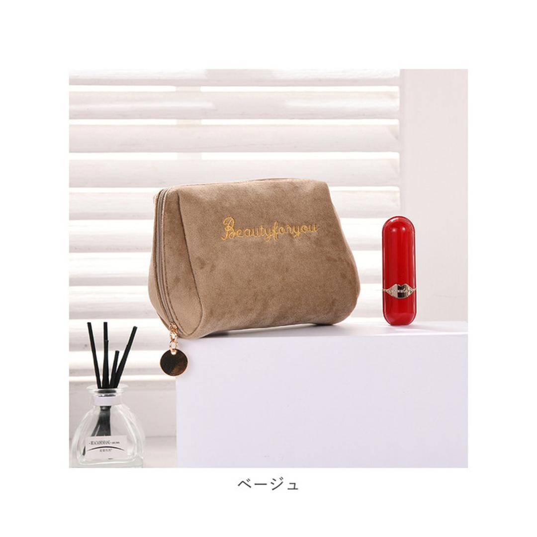 ポーチ 小物入れ 通販 化粧ポーチ メイクポーチ コスメポーチ トラベルポーチ 自立 大容量 仕切り 機能的 持ち運び 収納 旅行 お出かけ かわいい カワイイ 可愛い シンプル 柔らかい やわらかい おしゃれ オシャレ ブラック ・