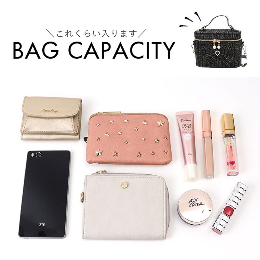 バニティバッグ ショルダー 通販 ショルダーバッグ バニティポーチ ハンドバッグ 斜めがけバッグ 肩掛け レディース おしゃれ かわいい 333137 ガーリー 大人かわいい リボン 女性 女子 通勤 通学 高校生 中学生 オシャレ 可愛い レディースバッグ BLACK ・