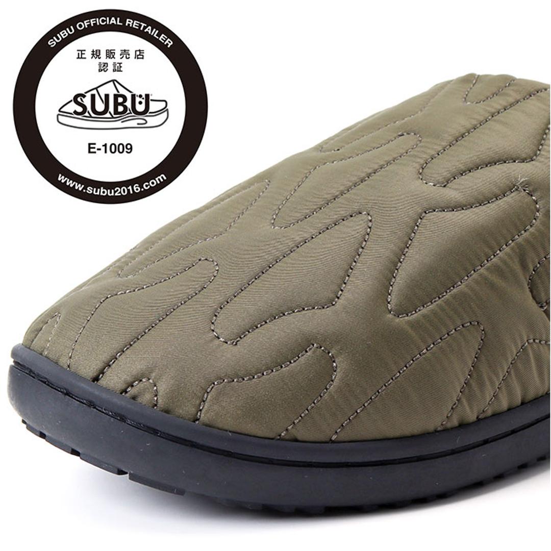 SUBU スブ サンダル 冬 通販 冬用サンダル 暖かいサンダル スリッパ スリッポン 外履き 室内履き サボサンダル ルームシューズ つっかけ 暖かい 軽い 軽量 冬用 キルティング Outline アウトライン レディース メンズ ユニセックス 男女兼用 ブラック 【即日発送】22-23.5cm