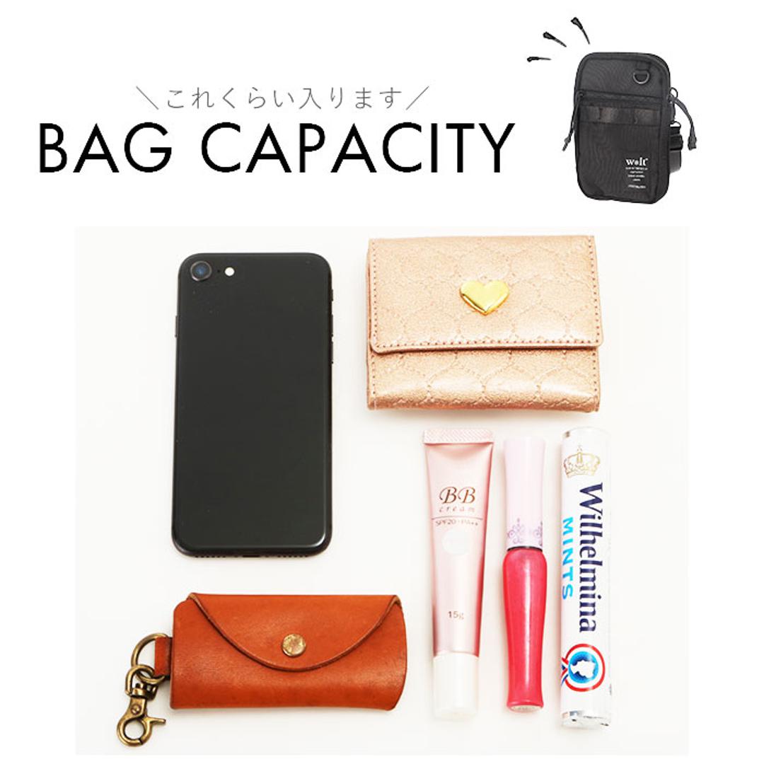 ウォルト ミニショルダーバッグ ナイロン 通販 ミニショルダーバック スマホショルダー メンズ レディース スマホポシェット スマホポーチ ショルダーバッグ ショルダーバック 携帯ショルダー シザーバッグ 斜めがけ ミニバッグ 縦型 ポーチ おしゃれ ブラック ・