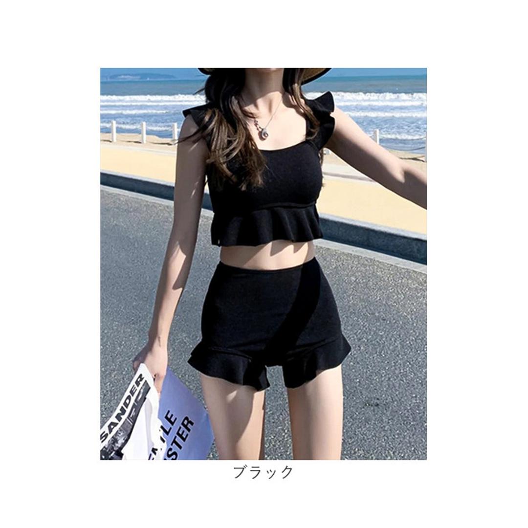 水着 レディース セパレート 通販 ダイヤモンドハーツ swm-0010 Diamond Hearts タンキニ ビキニ ツーピース スイムウェア ショートパンツ 20代 30代 おしゃれ かわいい ママ水着 フリル シンプル 大人 可愛い 無地 女性用 レッド系その他 Mサイズ