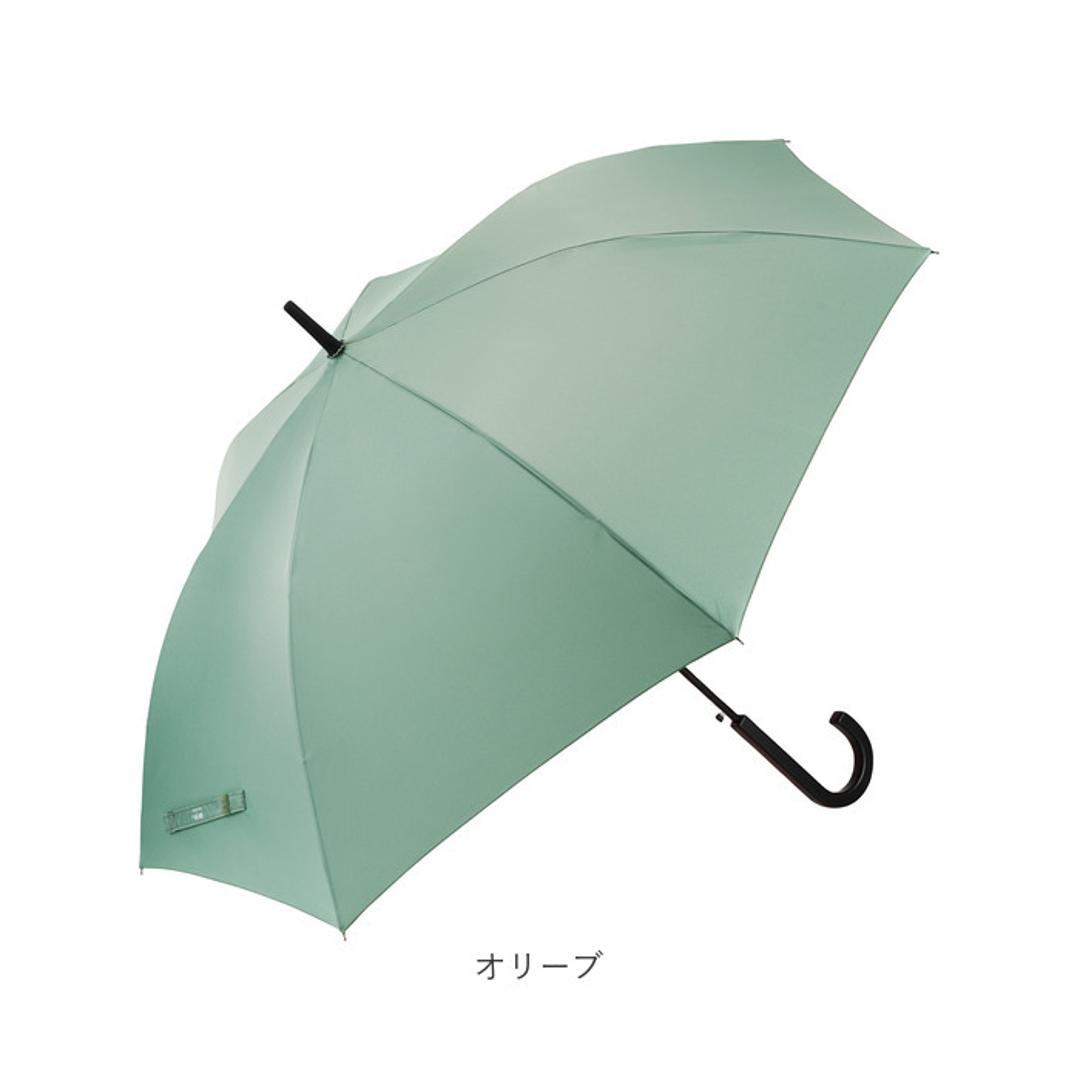 長傘 通販 waterfront ウォーターフロント 大きめ ワンタッチ傘 ジャンプ式傘 雨傘 傘 かさ カサ ユニセックス シンプル 無地 おしゃれ 通勤 通学 男性 女性 高校生大学生 父の日 母の日 ギフト 贈り物 ブラック ・