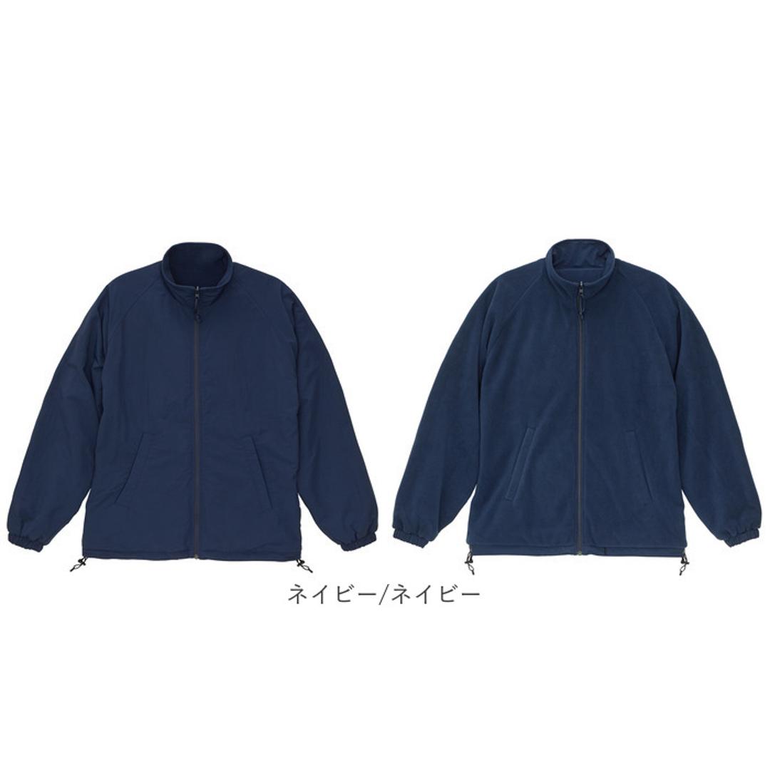 united athle ユナイテッドアスレ ジャケット 7493-01 通販 上着 カジュアル アウター 羽織り 羽織 リバーシブル リバーシブルアウター スタンドジャケット ナイロン フリース シンプル 無地 ゆったり メンズ レディース 男女兼用 ブラック/ブラック Mサイズ