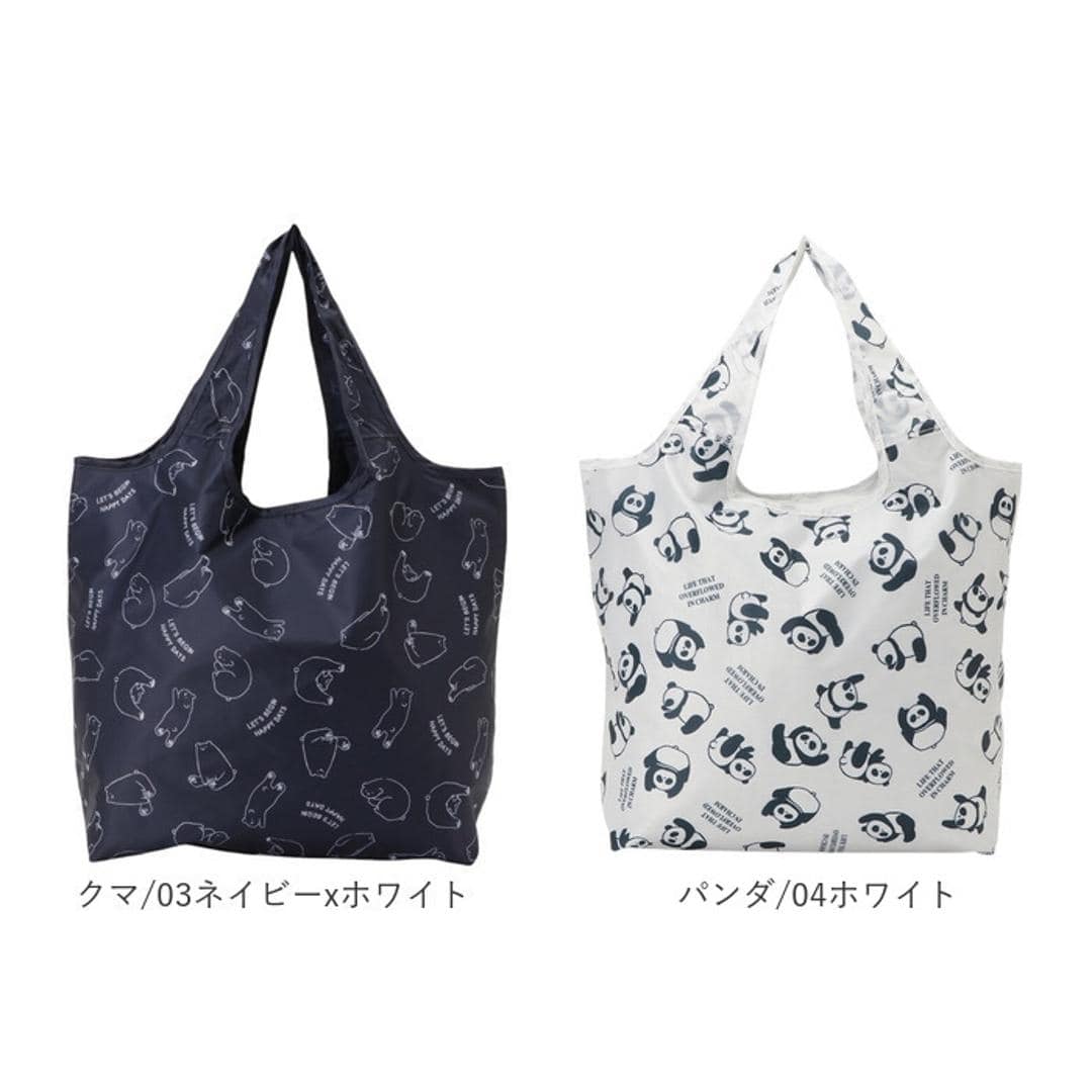 エコバッグ 保冷 折りたたみ コンパクト 通販 エコバック アニマル柄 エコ バック 大容量 ファスナー付き マチ広 マチ付き 折り畳み 軽量 マチあり 4321 買い物袋 おりたたみ 保温 動物 買い物 スーパー レディース メンズ かわいい おしゃれ バッグ ネコ/02ブラックxホワイト ・
