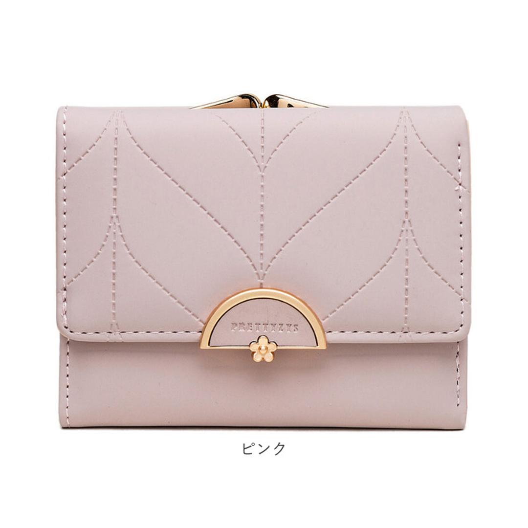 財布 折りたたみ財布 通販 三つ折り ウォレット 三つ折り財布 レディース お財布 折り財布 ミニ財布 がま口 ミニウォレット コンパクト スリム カード入れ 小銭入れ オシャレ かわいい 薄型 シンプル コインケース お札入れ おしゃれ 贈り物 ギフト グリーン ・