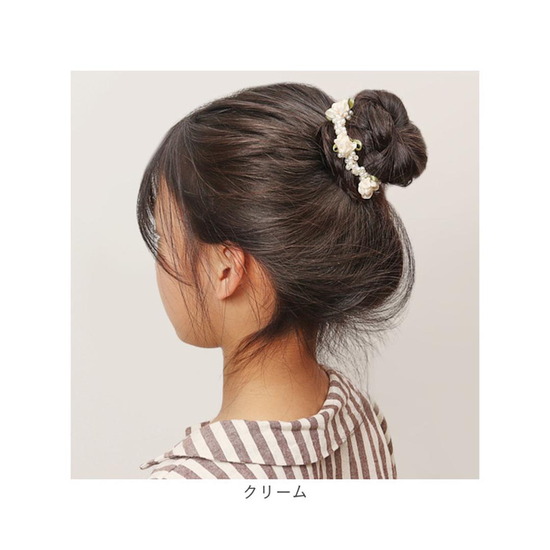 RORA ヘアゴム 通販 ローラ フィオナ 髪ゴム ヘアアクセサリー 髪飾り キッズ 子供 子ども こども 女の子 女子 花 お花 パール かわいい おしゃれ フォーマル カジュアル 入園式 卒園式 入学式 卒業式 結婚式 発表会 キッズファッション ピンク ・