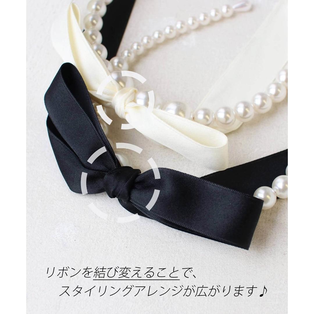 Rora カチューシャ 通販 リボン パール 68272302 髪飾り ヘッドドレス 子供 女の子 フォーマル 可愛い おしゃれ 発表会 入園式 卒園式 入学式 子ども用アクセサリー ヘアアレンジ ヘアーアクセサリー ヘアアクセサリー キッズファッション ブラック フリー