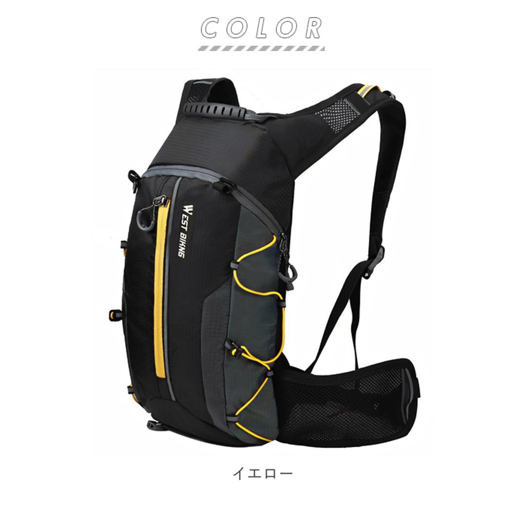 サイクリング リュック 通販 サイクリングバッグ 自転車 グッズ メンズ スポーツ レディース コンパクト ミニリュック 折りたたみ 軽量 撥水 ランニング スポーツバッグ カバン レディース おしゃれ イエロー ・