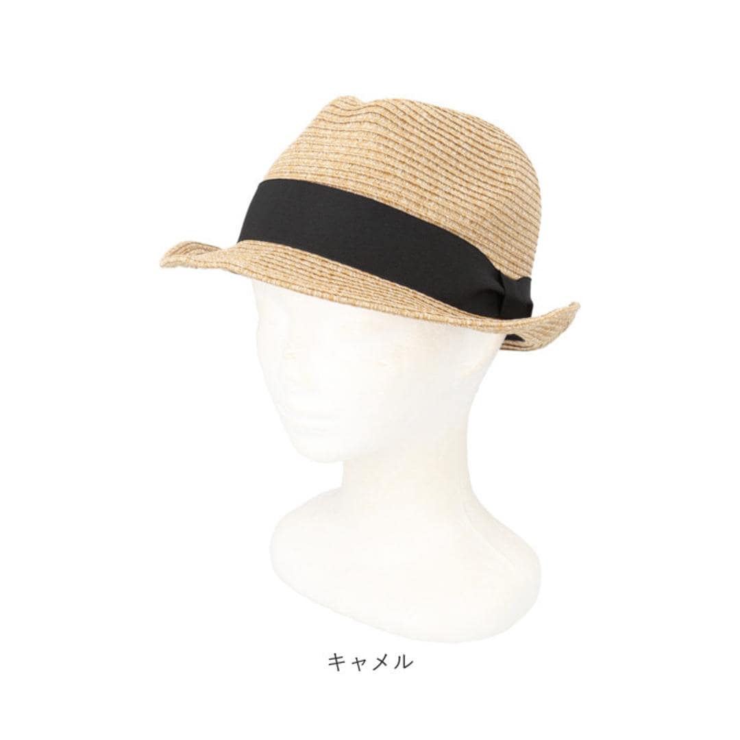 ハット メンズ 通販 帽子 ぼうし メンズハット 形状記憶 たためる コンパクト ウォッシャブル 洗える ナチュラル おしゃれ かわいい シンプル 紫外線対策 折りたためる 中折れハット 男性 女性 汗止めテープ 敬老の日 ギフト プレゼント ブラック ・