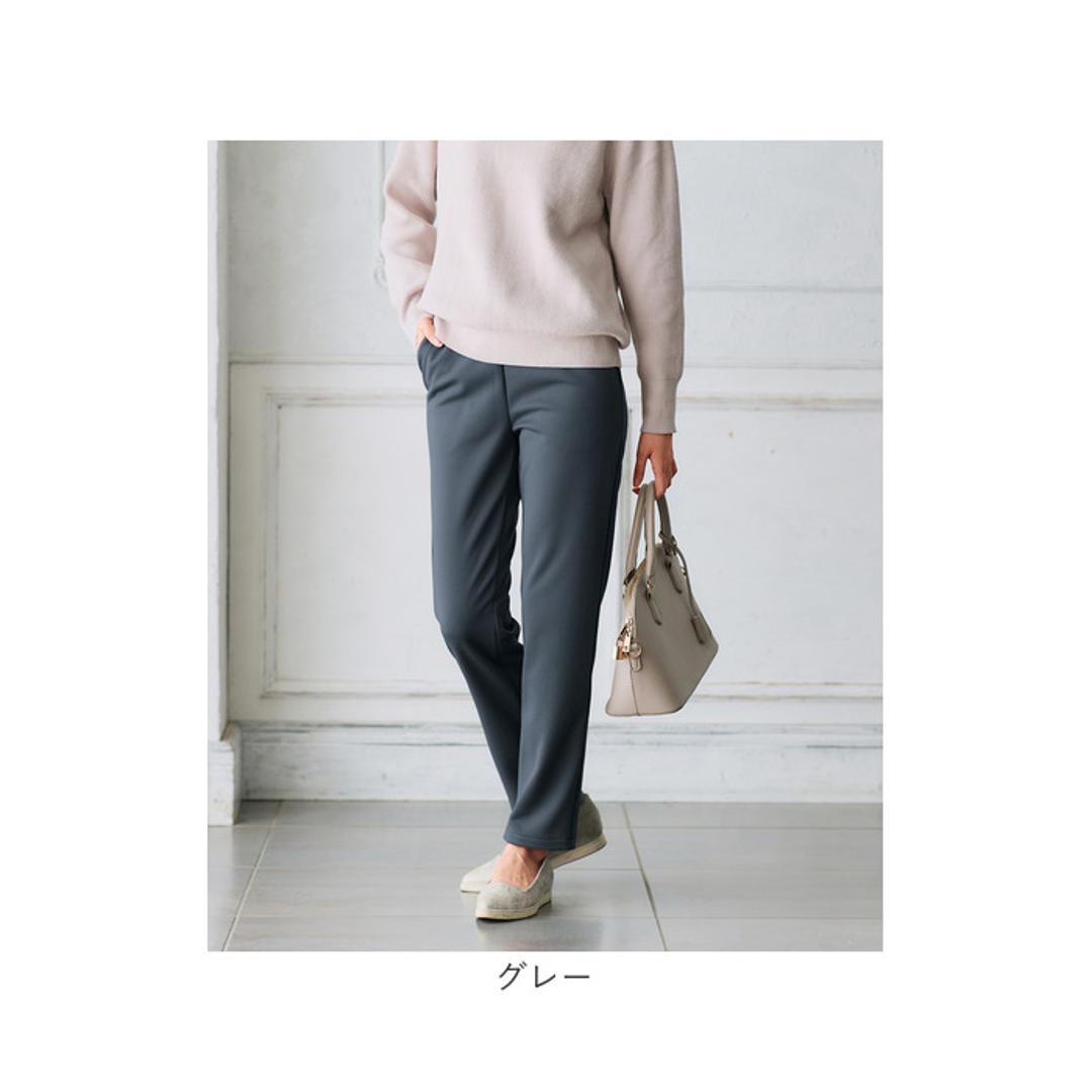 パンツ 裏起毛 レディース 通販 日本製 ズボン 長ズボン ロングパンツ レディースパンツ 裏起毛パンツ 裾ファスナー カジュアルパンツ カジュアル ファスナー付き ファスナー 女性 あったか あたたかい 暖かい 秋 冬 シンプル 無地 ボトムス ブラック Mサイズ