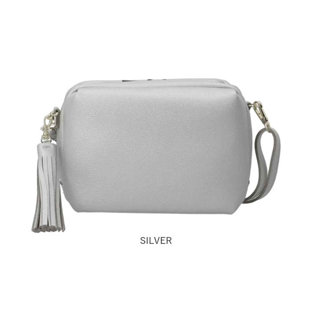 ショルダーバッグ レディース 小さめ 通販 斜めがけバッグ 斜め掛け 斜めがけ スクエアショルダーバッグ 肩掛け バッグ ボックス型 フリンジ 軽量 軽い 通勤 大人 上品 モノピア ギフト シンプル かわいい おしゃれ BLACK ・