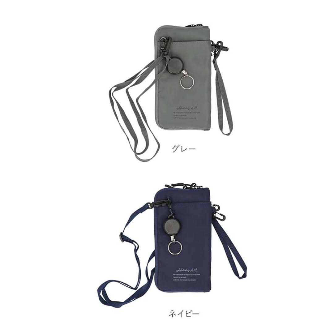 スマホショルダー 財布 通販 スマホ ポーチ ショルダー メンズ レディース スマホポーチ ネックポーチ 斜めがけ 首かけ 肩掛け おしゃれ シンプル お財布ポシェット お財布ショルダー お財布ポーチ 旅行 トラベル ブラック ・