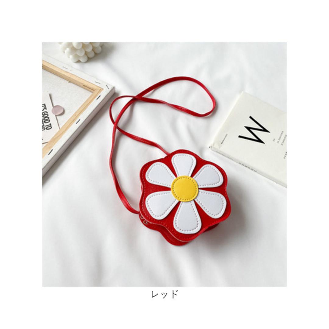 キッズ ポシェット 女の子 通販 斜め掛け シュルダーバッグ フラワーショルダー フラワー 花 ショルダーバック バッグ バック かばん ミニバッグ ミニバック 肩掛け おしゃれ 可愛い かわいい 子供 お出掛け お出かけ 旅行 ギフト お誕生日 イエロー ・