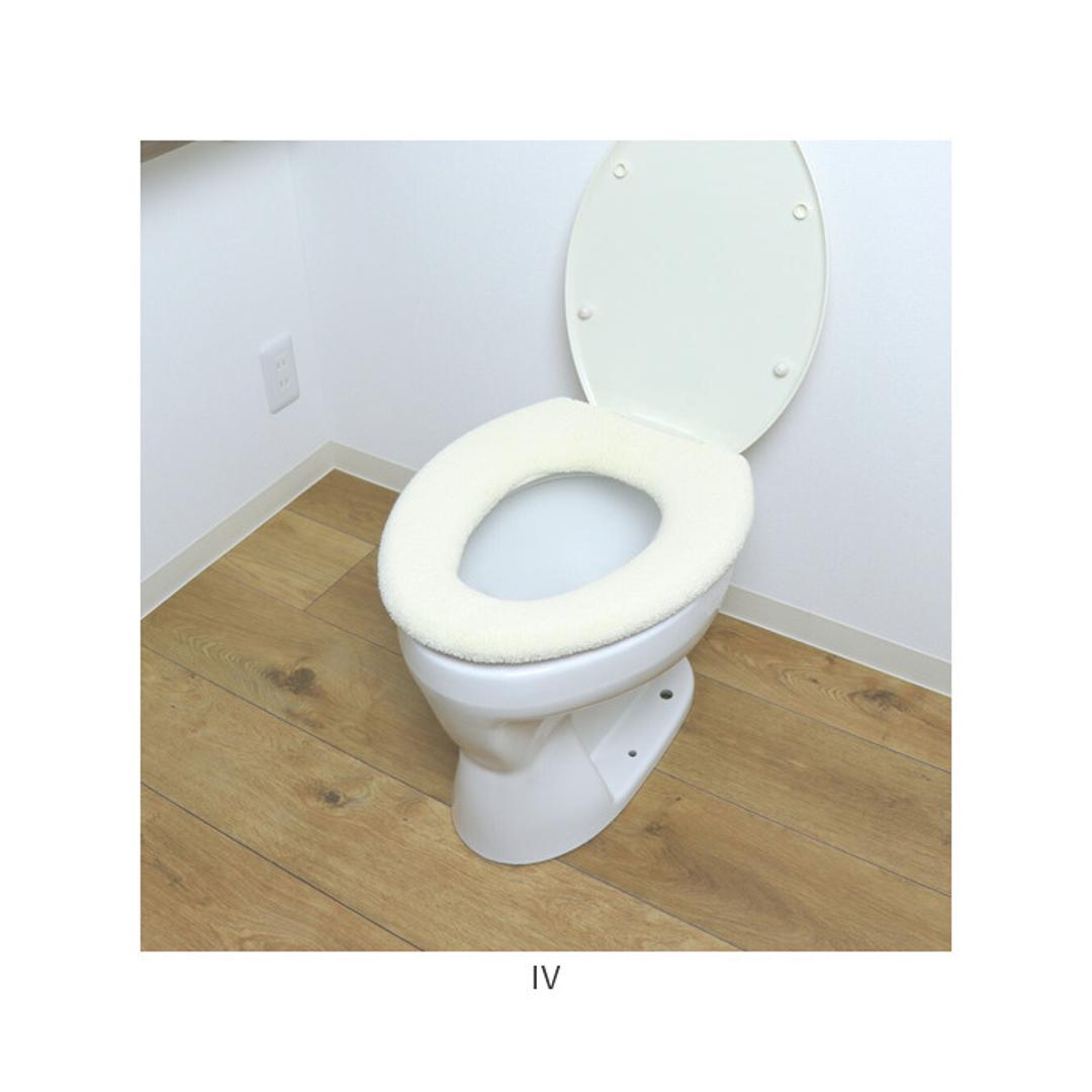 便座カバー o型 通販 O型便座カバー 洗える 洗濯機OK トイレ便座カバー 取り付け簡単 トイレカバー フィットしやすい シンプル 無地 おしゃれ お洒落 便座マット 冷え対策 トイレファブリック 引越し 新居 新生活 インテリア カキウチ EPI ・
