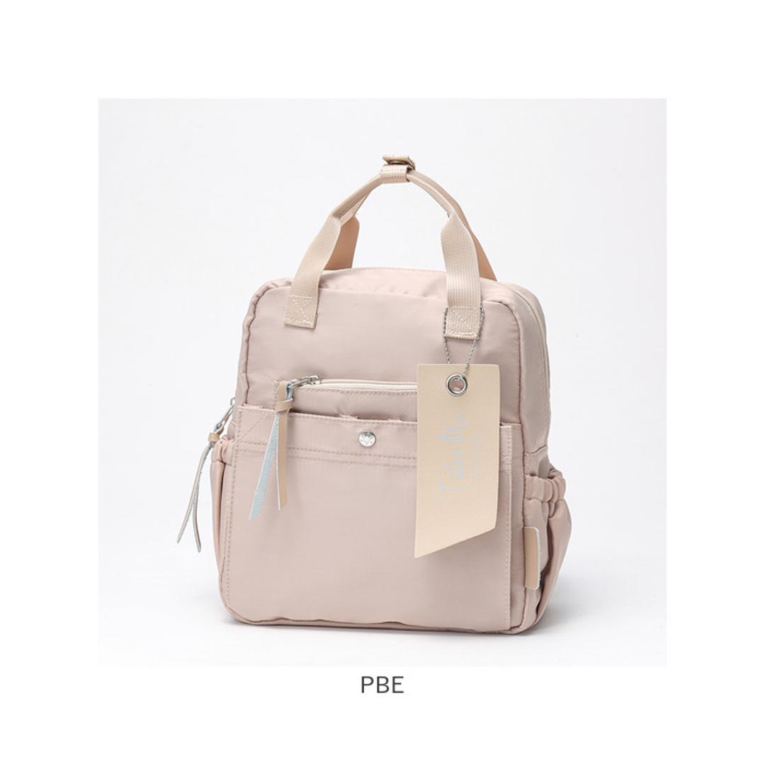 TAKE ME テイクミー デイパック レディース 通販 リュック リュックサック ミニリュック 普段使い ミニ 小さめ 小さい コンパクト ポケット 収納 ミニサイズ シンプル 無地 カジュアル かわいい 可愛い 通勤 通学 便利 BK ・