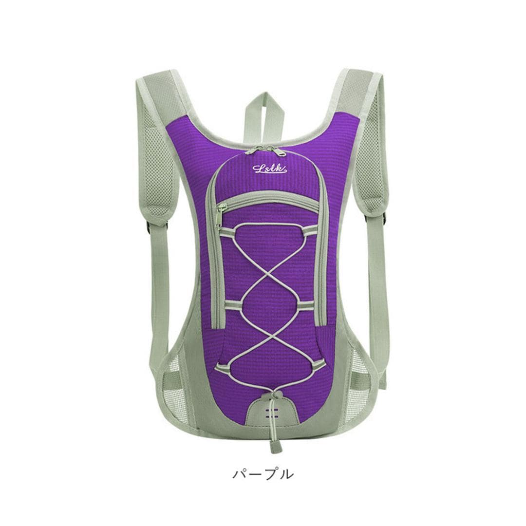 ランニング リュック 通販 リュックサック ランニングリュック ランニングバッグ ランニングバック バックパック デイパック 軽量 軽い 撥水 はっ水 ハイドレーション メンズ レディース ジョギング マラソン 登山 トレッキング 自転車 サイクリング 部活 スポーツ ピンク ・