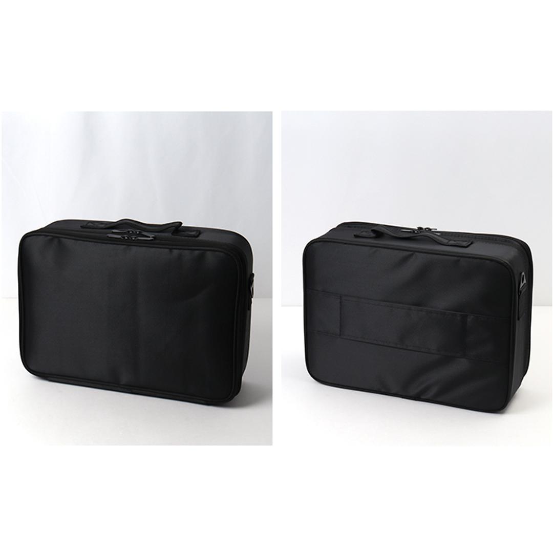 メイクボックス 鏡付き 大容量 通販 コスメケース コスメ収納ケース コスメボックス コスメ収納ボックス ミラー 化粧品ボックス コスメ 化粧品 収納 バニティケース おしゃれ かわいい 持ち運び コスメポーチ シンプル 化粧バッグ メイクバッグ 多機能 便利 ブラック ・