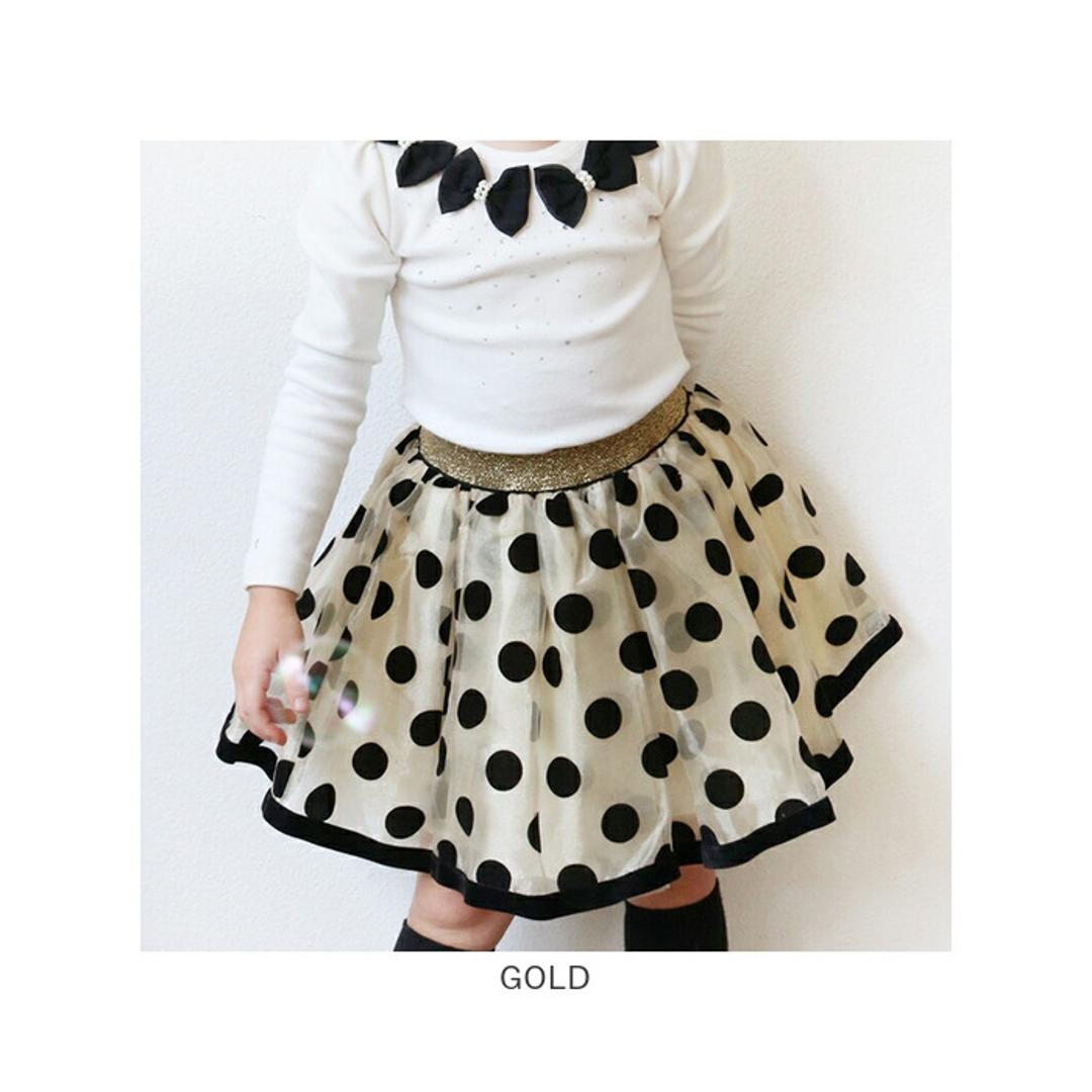 Rora スカート キッズ 女の子 通販 チュールスカート 10006023 ギャザースカート チュチュ 発表会 結婚式 卒園式 入学式 ドット 水玉 ウエストゴム ガーリー かわいい オシャレ 可愛い おしゃれ ボトムス 子ども服 子供服 キッズファッション BLACK 100cm