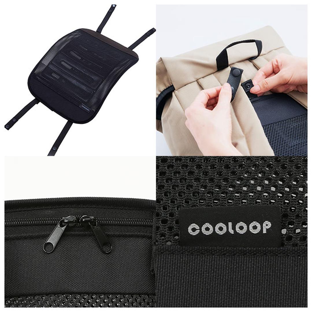 リュック 背中 メッシュ 通販 メッシュフレーム パッド ひんやり 涼しい 暑さ対策 長時間キープ 抱っこ紐 暑い季節 夏 過ごしやすい アウトドア 便利 アイスメッシュフレーム COOLOOP クーループ ブラック ・