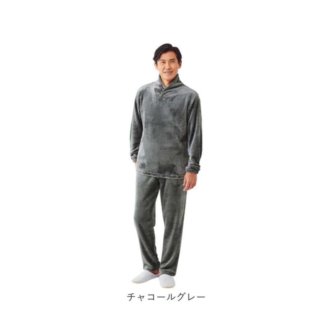 パジャマ 上下セット メンズ 通販 フリースパジャマ ふわふわ 長袖