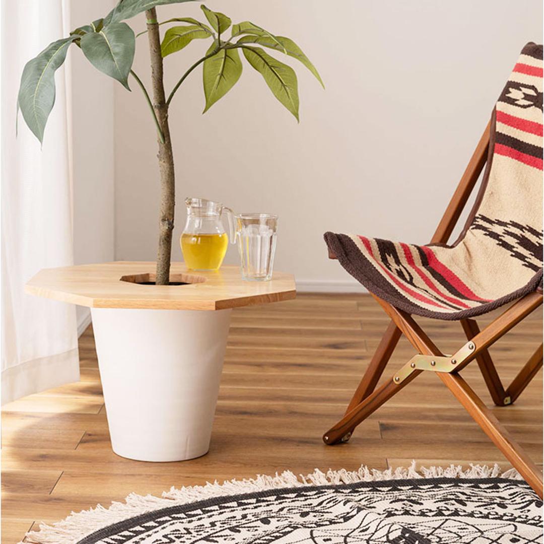 東谷 プランターテーブル 通販 プランターカバー サイドテーブル helppo 小物置き テーブル 机 植木鉢 天板 観葉植物 木製 天然木 おしゃれ ナチュラル プランター 鉢植え 蓋 ふた ウッド 北欧 ガーデニング あずまや インテリア 八角 ・