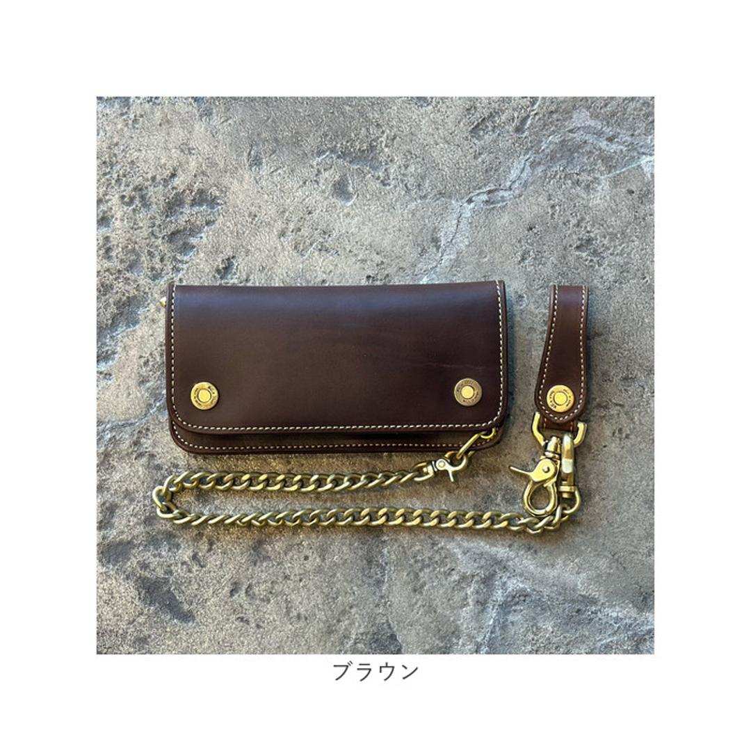 長財布 メンズ 本革 通販 日本製 牛革 レザー チェーン ウォレット 財布 さいふ ブランド 革財布 ロングウォレット お札入れ 小銭入れ カードホルダー かっこいい おしゃれ 男性 誕生日 お祝い KC,s ケイシイズ ギフト ブラック ・