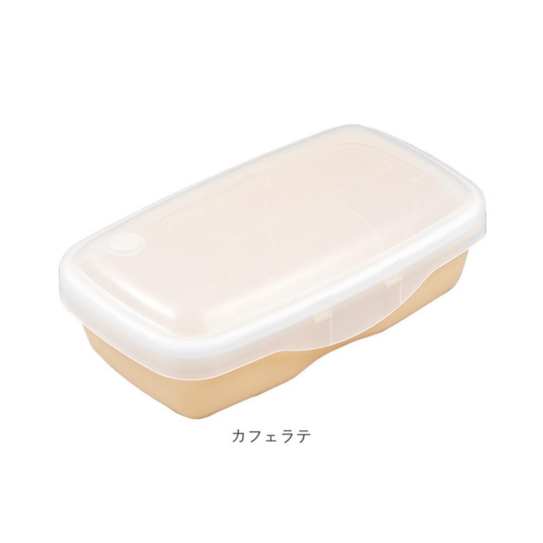 ランチボックス おしゃれ 1段 650ml 通販 お弁当箱 弁当箱 ドーム型 ドーム お弁当 弁当 電子レンジOK 乾燥機OK 食器洗いOK 汚れにくい 仕切り レバーレス ランチ 冷凍保存 シンプル 日本製 オレンジ ・