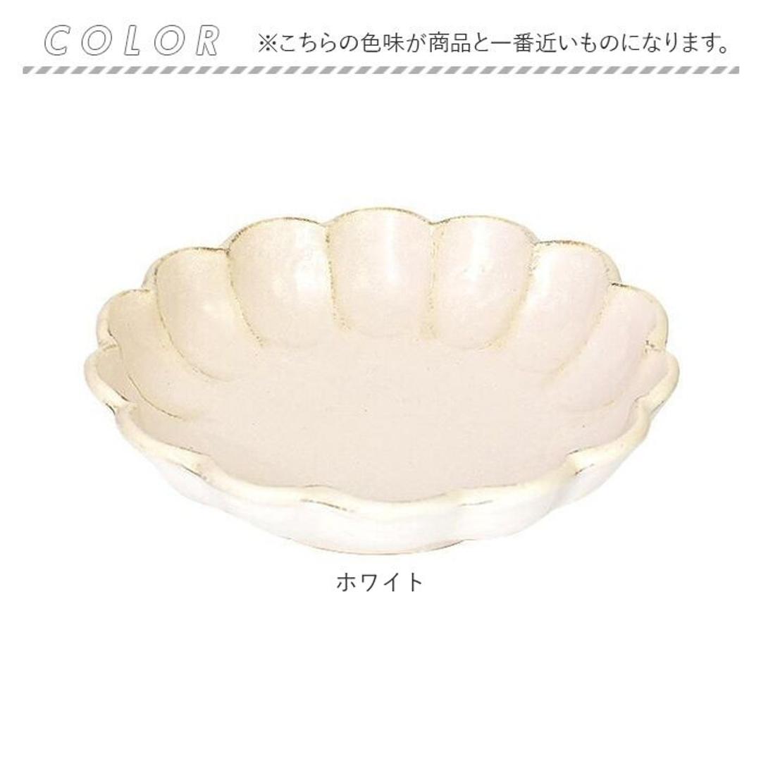 美濃焼 小鉢 通販 日本製 小皿 中鉢 美濃 焼 16cm 取り皿 副菜 取皿 和食器 おしゃれ モダン かわいい 花形 花型 お花 サラダ デザート 電子レンジ対応 食洗機対応 朝食 おやつ 夕食 リンカ 16ボウル グルメスタイル キッチン用品 ホワイト ・