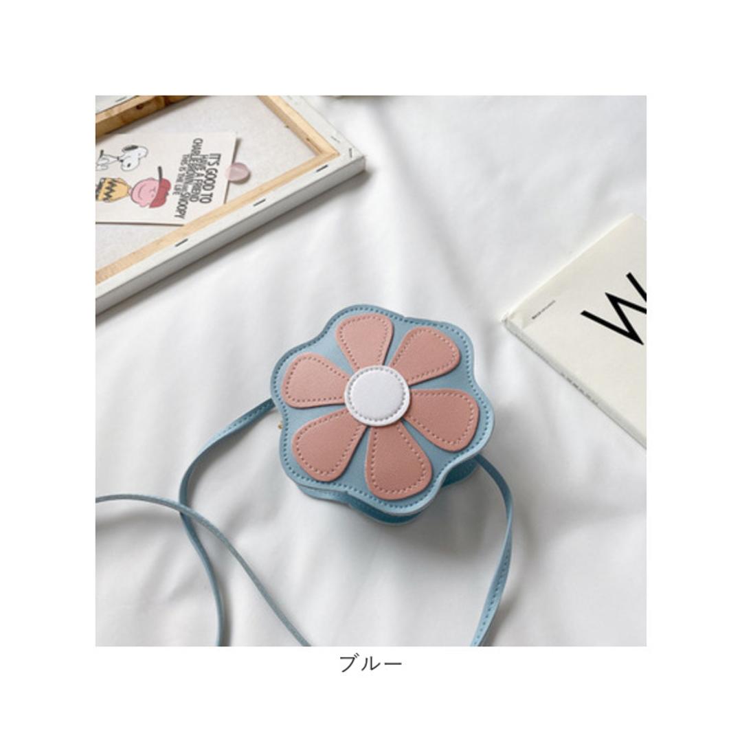 キッズ ポシェット 女の子 通販 斜め掛け シュルダーバッグ フラワーショルダー フラワー 花 ショルダーバック バッグ バック かばん ミニバッグ ミニバック 肩掛け おしゃれ 可愛い かわいい 子供 お出掛け お出かけ 旅行 ギフト お誕生日 イエロー ・