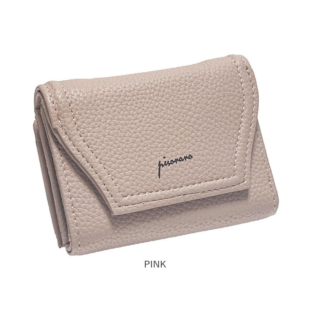 ピソラロ pisoraro 財布 通販 ピソラロ財布 二つ折り財布 折り財布 折財布 ミニ財布 サイフ ミニウォレット レディース 二つ折り さいふ フェイクレザー 合成皮革 合皮 コンパクト おしゃれ 大人 可愛い オシャレ 雑貨 ブランド PR224 BEIGE ・