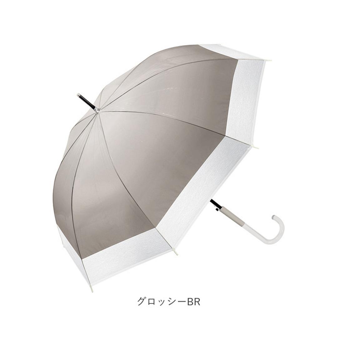 ビニール傘 60cm レディース 通販 長傘 雨傘 ジャンプ傘 傘 ビニール 60センチ 女性 女子 高校生 中学生 通勤 通学 バイカラー 無地 シンプル おしゃれ かわいい 婦人傘 オシャレ 可愛い くすみカラー ツートンカラー 切り替え レディース雨傘 LBL ・