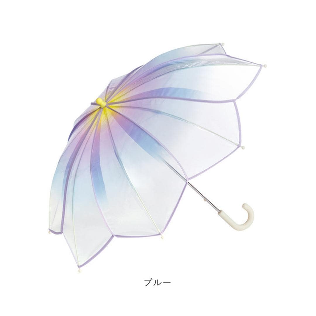 WPC. ワールドパーティ アンブレラ 50cm 通販 雨傘 長傘 ビニール傘 手開き 透明 グラデーション 安心 安全 開閉しやすい フラワーフェアリー 男の子 女の子 ガールズ おしゃれ 可愛い 男女兼用 かわいい ギフト 贈り物 ピンク ・