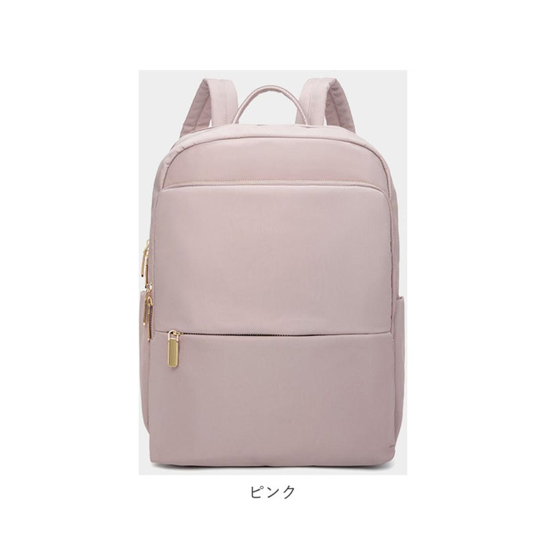 PC リュック レディース ナイロン 軽量 通販 リュックサック リックサック リック バックパック デイパック ビジネスリュック パソコンリュック キャリーオン A4 大容量 撥水 はっ水 丈夫 通勤 通学 出張 薄型 うすい きれいめ 旅行 お出かけ サブバッグ グレージュ ・