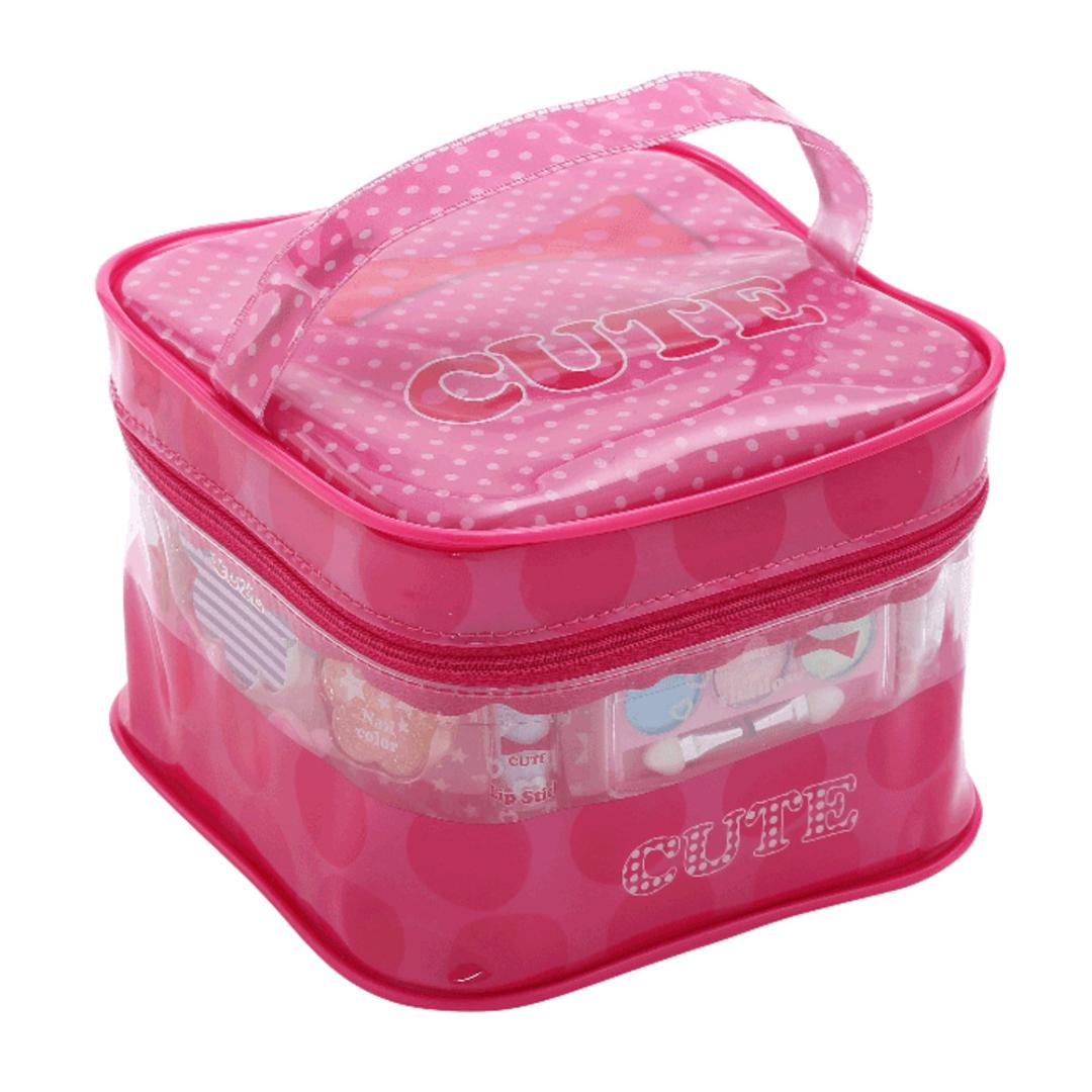 レイス バニティメイクバック 通販 キッズコスメ メイクボックス メイクバッグ バッグ バック ポーチ ケース ボックス 子供用化粧品 可愛い コスメ メイク 子供用 子ども用 こども 子供 子ども RACE キッズ 贈り物 ギフト ハート120720 ・