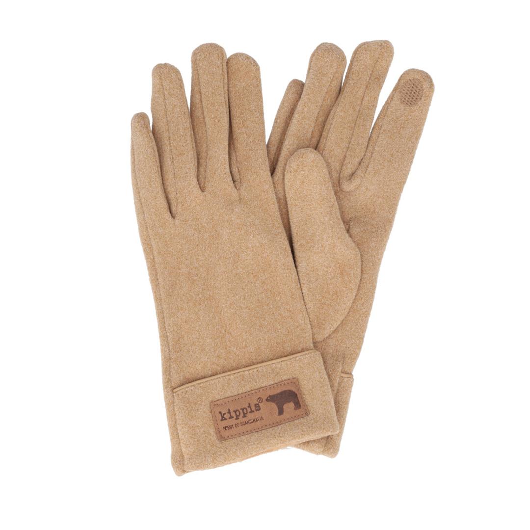 キッピス 手袋 251-FTKP147 通販 kippis 5本指手袋 五本指手袋 グローブ スマホ対応 レディース フリース きれいめ おしゃれ かわいい ブランド 秋冬 防寒 冬 自転車 通勤 通学 女性用 女子 レディース手袋 BEIGE ・